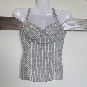 Guess Baby Blue Bustier (XS/32C) Vintage Y2K